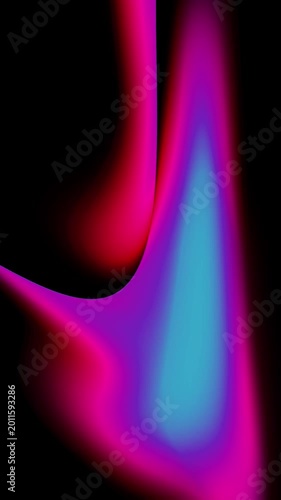 Neon Liquid Gradient Motion Background Abstract Fluid Curve Glow Soft Blur Colorful Dynamic Flow Animation Loop