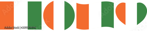 Ivory Coast flag illustrator country flags symbol National Collection International  Set