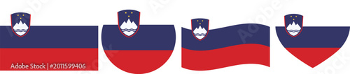 Slovenia flag illustrator country flags symbol National Collection International  Set