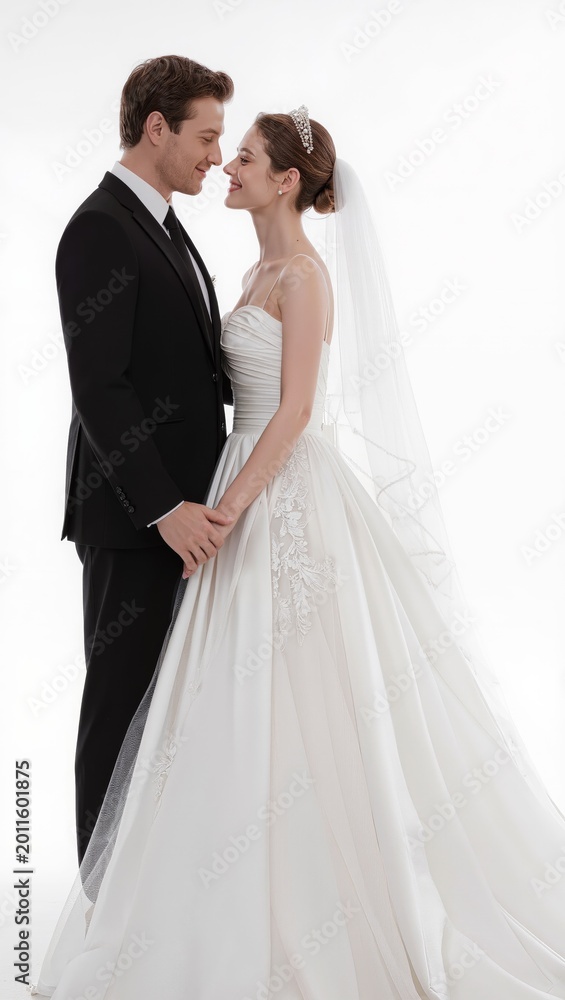 Fototapeta premium Wedding couple portrait