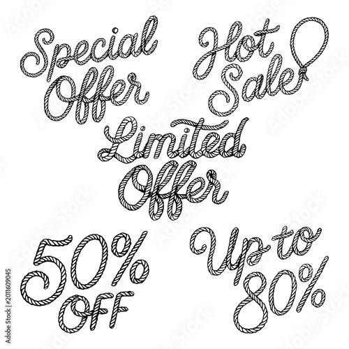 Special Offer and Percentage Off Rope Fonts for Clearances