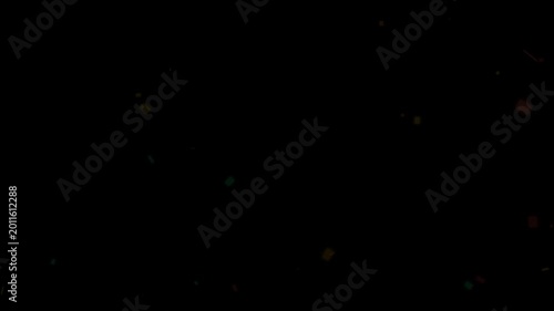 Colorful Fireworks Explosion in Night Sky Animation | Festive Celebration and New Year Background