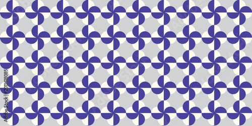 Billede på lærred Geometric Vector Seamless Pattern Digital Paper, Abstract Colorful Background fo