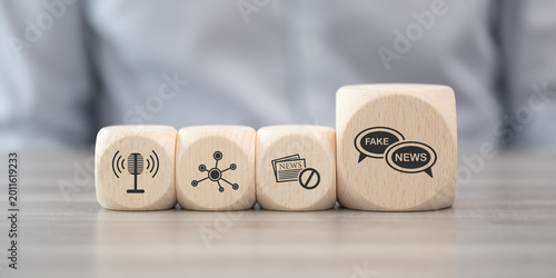 Konstfotografi Concept of fake news