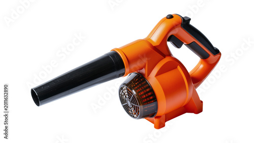 Cuadro en lienzo Orange Electric Leaf Blower with Nozzle and Handle