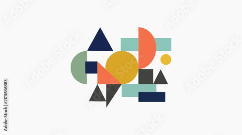Free Download Modern abstract geometric composition with textured shapes abstract geometric background composition minimalist triangle colorful creative - GFXLoad
