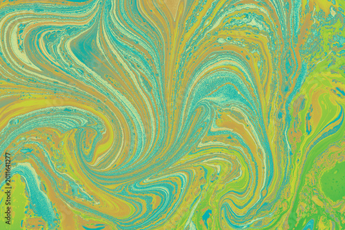 Abstract Liquid Ebru Marbling Texture