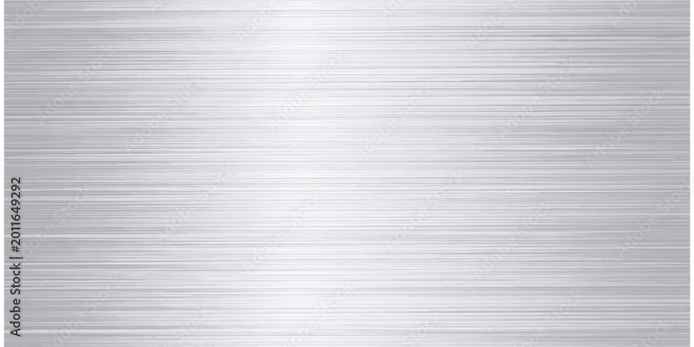 Fototapeta premium Seamless brushed metal texture background with silver gray striped metal surface design wallpaper material and steel plate pattern