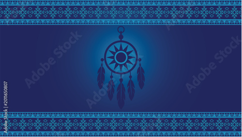 Native American Day Background Design. it features Native Ornament in silhouette style. it is perfect for celebrating the Native American day, event, annual, or festival.
