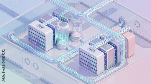 Isometric Hybrid Quantum Supercomputer Data Center Architecture