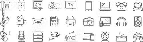 Photos Devices set of web icons