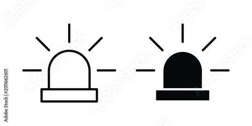 Schilderij op canvas Ambulance siren icon. Vector icons for design projects
