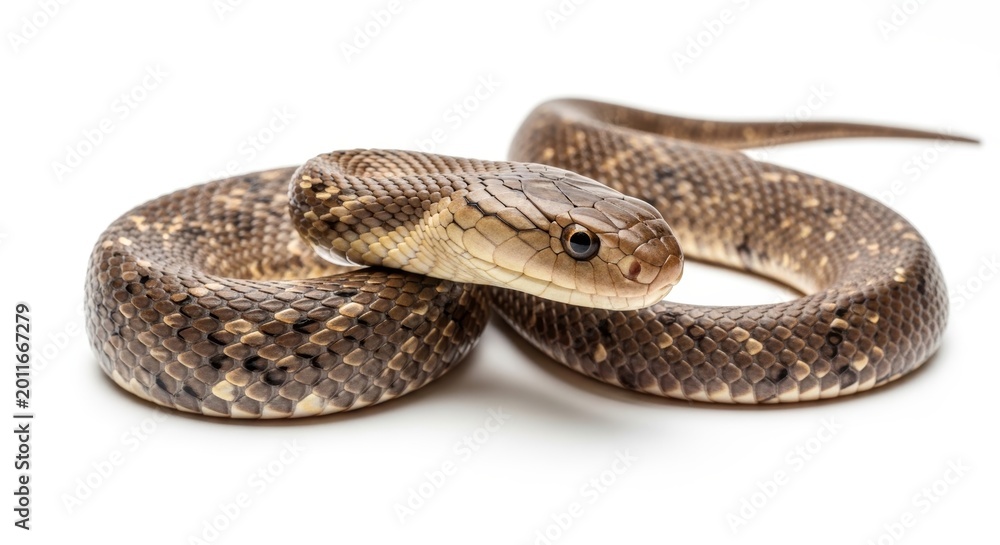 Obraz premium Front View of a King Cobra Isolated for Design