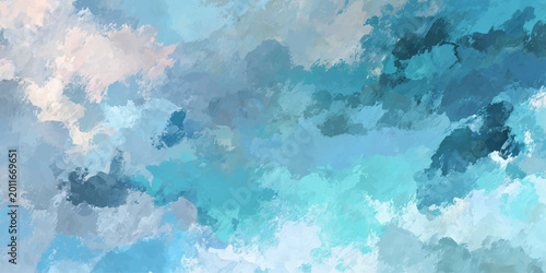 Photography A vintage blue world map background features a bright sun shining through a fluf