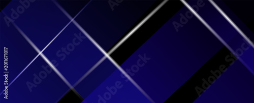 Foto Abstract geometric background luxury overlapping and black blue rectangles
