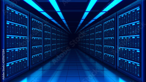 Картината върху платно Technology Data Center Background