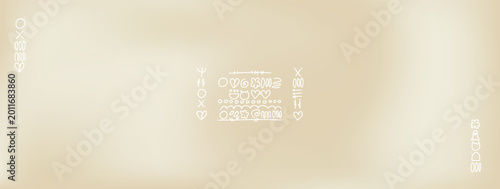 Bild auf Leinwand Soft plain gradient background in cream gold for wedding