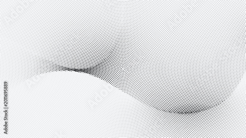 Halftone dot pattern with gradient effect