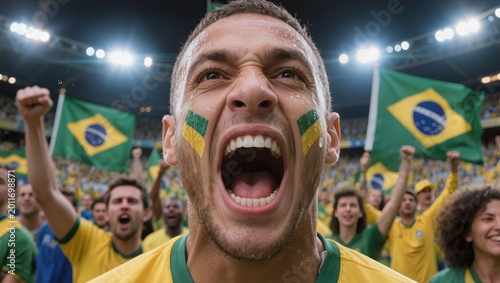 Brazilian football supporter