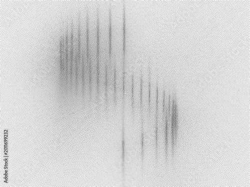 Halftone pattern with gradient effect in gray tones
