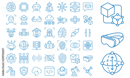 Tech  And AI vector Iconset