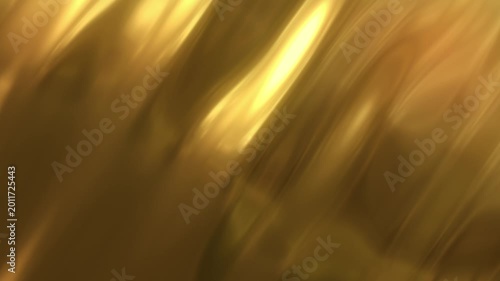 Abstract Gold Liquid Texture Background – Smooth Slow Motion Loop Animation