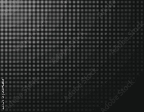 Dark gray metallic background with a subtle grid pattern texture