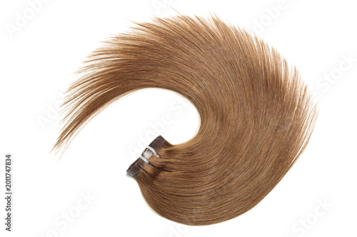 tape in straight dyed brown human hair extensions