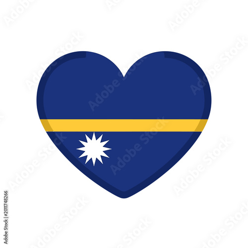 A heart-shaped illustration of the Palau flag with a yellow stripe and white star Free Download A heart-shaped illustration of the Palau flag with a yellow stripe and white star - GFXLoad