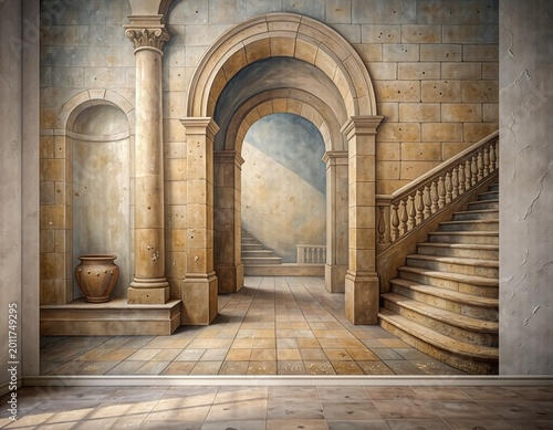 3D illusion mural