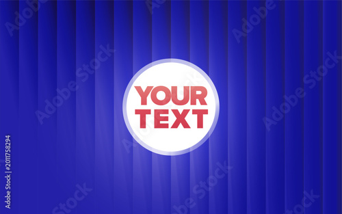 Liquid glass gradient background with circular frame and vertical stripes