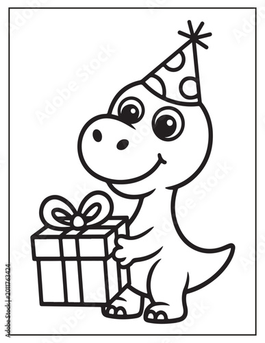 cute dinosaur coloring pages 