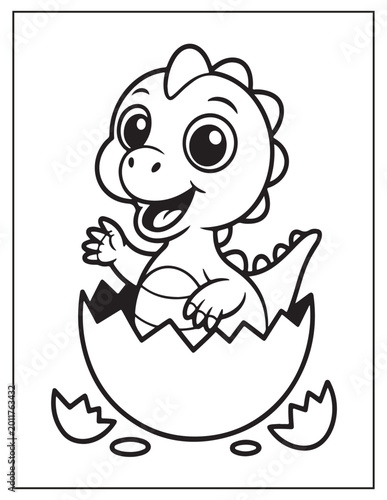cute dinosaur coloring pages 