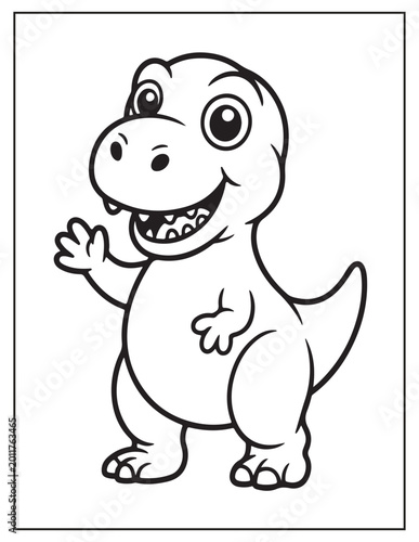 cute dinosaur coloring pages 
