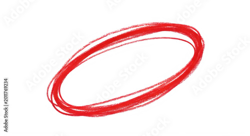 Red glowing ring or oval shape design