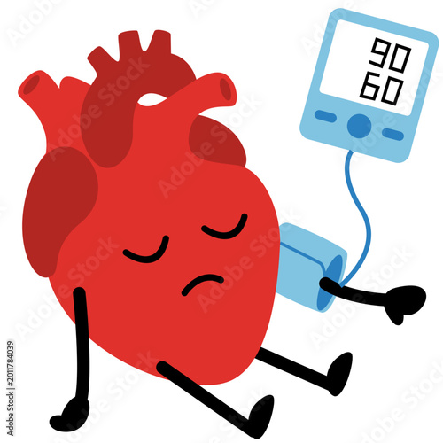 Photos Low Blood Pressure Level, Hypotension Medical Indicator Illustration