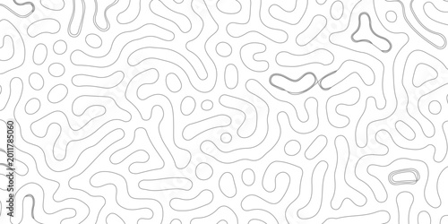 Bild auf Leinwand Organic seamless patterns with rounded lines Diffusion reaction background