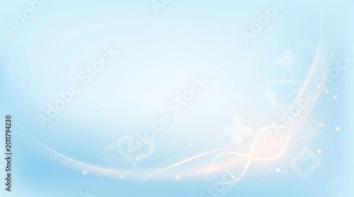Blue Gradient Medical Background, Modern Healthcare Abstract Design
