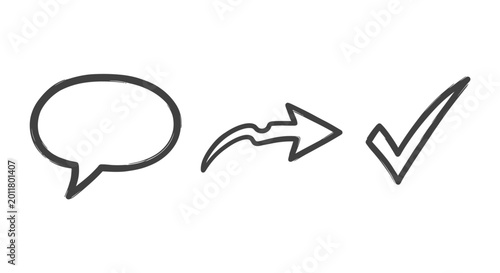 Tableau sur toile Checklist confirmation correct answer icon.