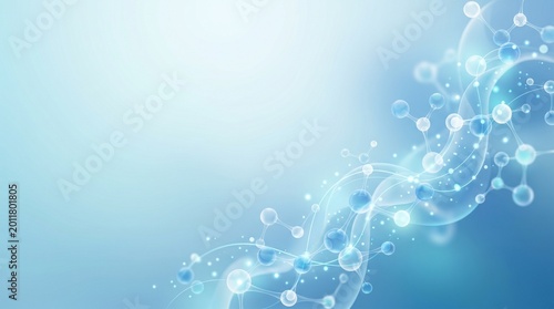 Molecular Flow Medical Background, Abstract Scientific Pharmaceutical Design