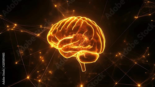 AI brain neural connections.