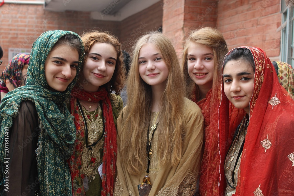 Fototapeta premium international day celebration at school