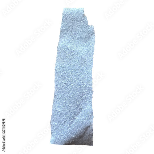 Fotografie Torn paper strip with rough edges and texture isolated on a transparent backgrou