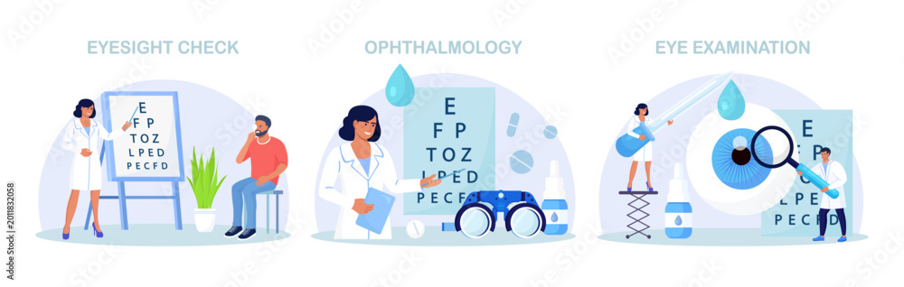 Obraz na plátně Ophthalmology Set