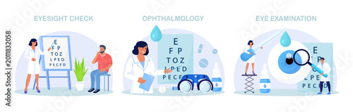 Obraz na plátně Ophthalmology Set