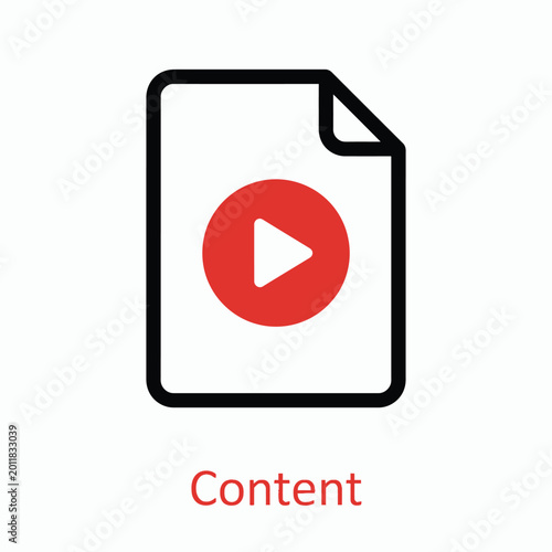 Free Download Play button icon on a document Vector - GFXLoad