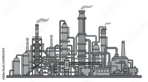 oil refinery plant