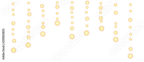 Foto Sparkling star shaped light garland for Christmas, birthday, New Year, anniversa