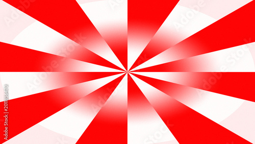 Tablou pe pânză Abstract red and white sunburst background with radial rays gradient