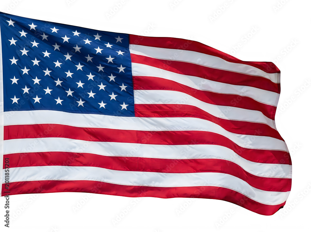 Obraz premium American flag waving a powerful american concept